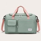 Duffel Bag Shoe Compartment Multiple Pockets & Luggage Sleeve