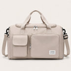 Duffel Bag Shoe Compartment Multiple Pockets & Luggage Sleeve
