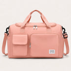 Duffel Bag Shoe Compartment Multiple Pockets & Luggage Sleeve
