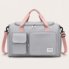 Duffel Bag Shoe Compartment Multiple Pockets & Luggage Sleeve