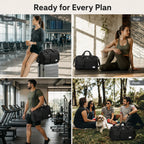 Duffel Bag Shoe Compartment Multiple Pockets & Luggage Sleeve