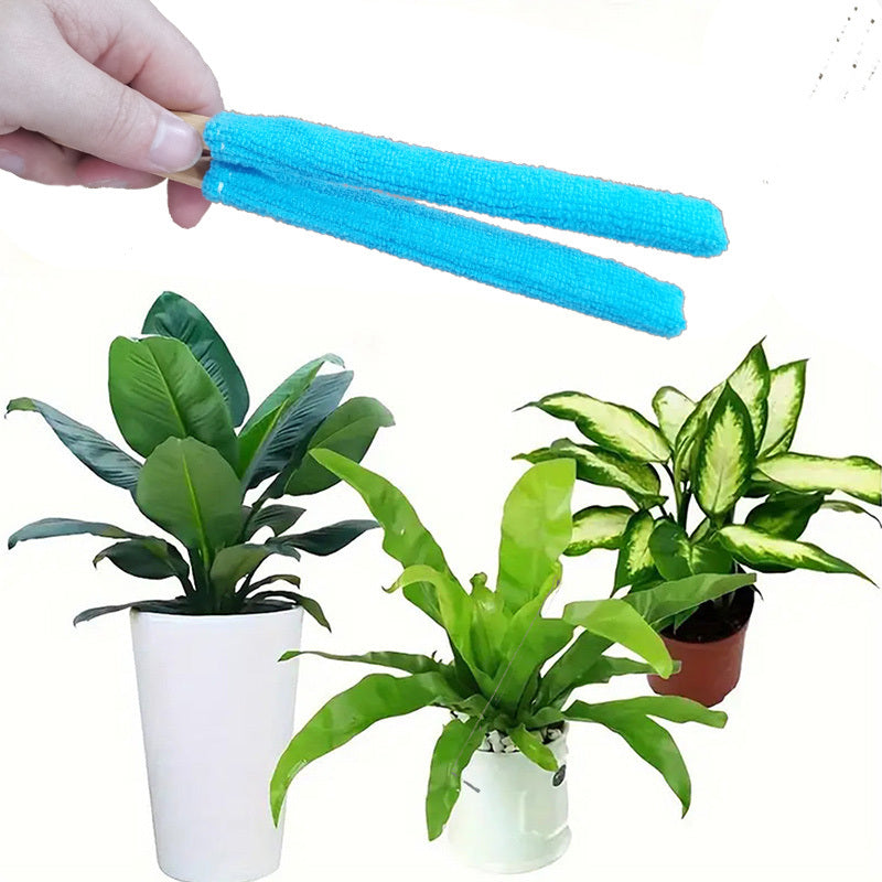 Dust Brush Soft Microfiber Scratch-Free Wooden Handle