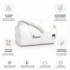 Duvet All-Season & Hypoallergenic Temperature-Regulating 78 x 90 In