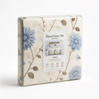 Duvet Cover Set Floral Print Breathable Microfiber