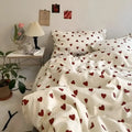 Duvet Cover Set Polyester Includes Fitted Sheet & Pillowcases