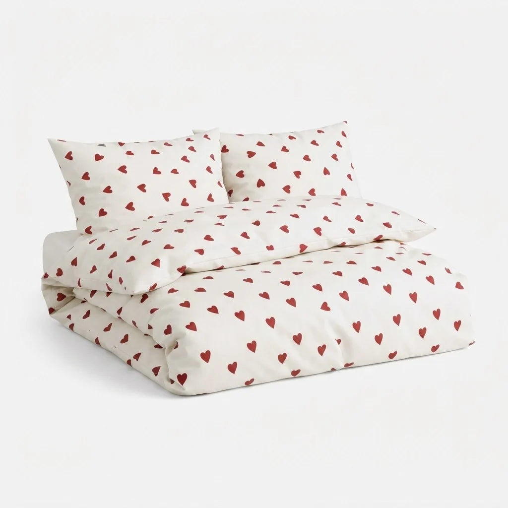 Duvet Cover Set Polyester Includes Fitted Sheet & Pillowcases