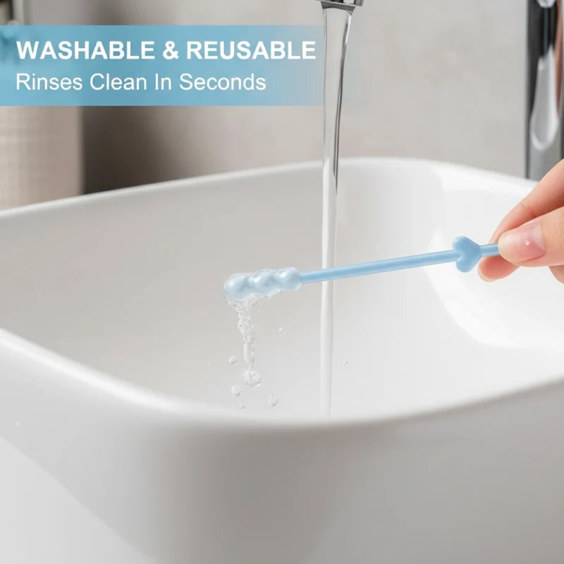 Ear Cleaner Sticky Tip Reusable & Washable Two Sizes