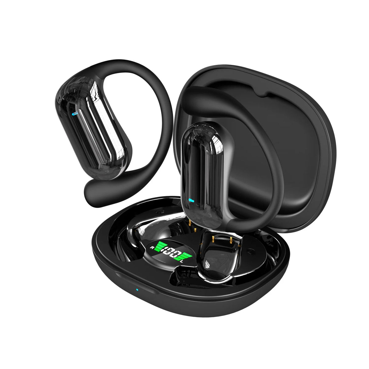 Earhook Headphones Open-Ear Real-Time Translation