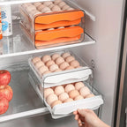 Egg Organizer Stackable Pull Out Drawers 60 Egg Capacity