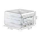 Egg Organizer Stackable Pull Out Drawers 60 Egg Capacity