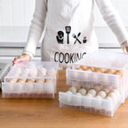 Egg Storage Container Transparent Stackable 60-Egg Capacity