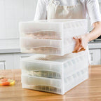 Egg Storage Container Transparent Stackable 60-Egg Capacity