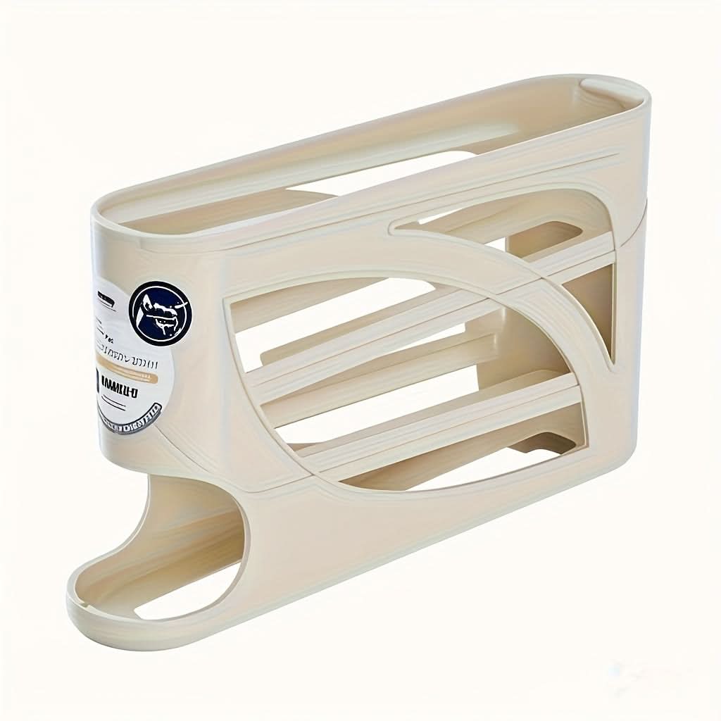 Egg Storage Organizer 4-Tier Automatic Rolling Space-Saving