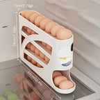 Egg Storage Organizer 4-Tier Automatic Rolling Space-Saving