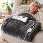 Electric Blanket Flannel & Sherpa 9 Heat Settings
