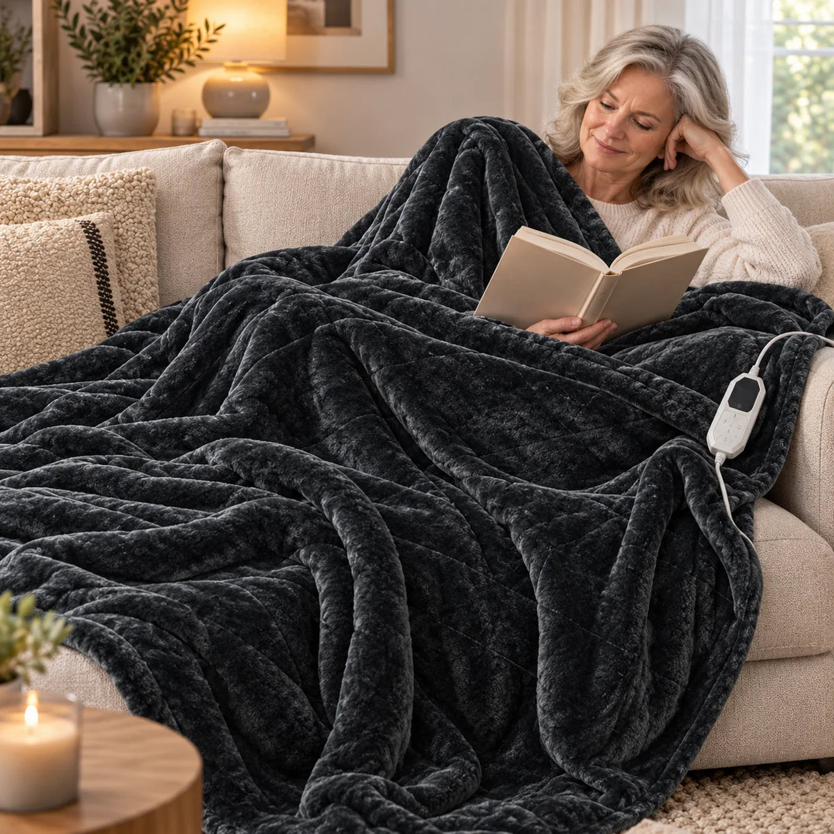 Electric Blanket Flannel & Sherpa 9 Heat Settings