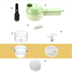 Electric Chopper 4-in-1 Cordless USB Rechargeable