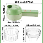 Electric Chopper 4-in-1 Cordless USB Rechargeable