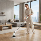 Electric Cleaning Brush Cordless Telescopic Handle Eight Attachments