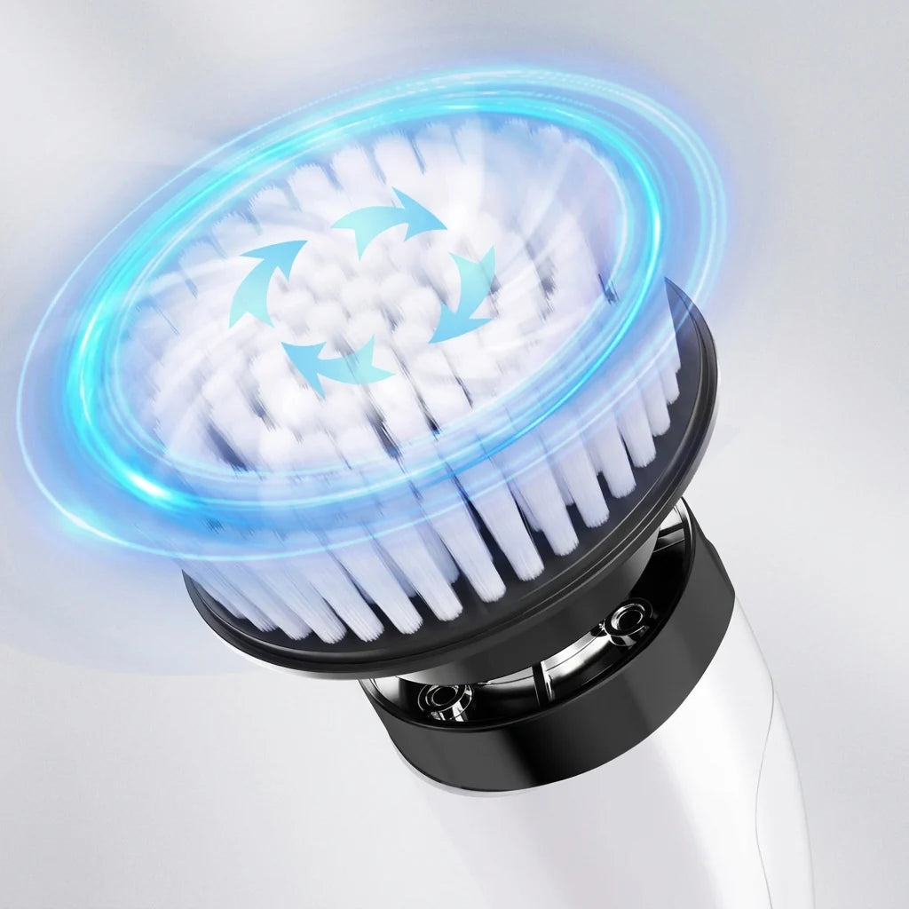 Electric Cleaning Brush Cordless Telescopic Handle Eight Attachments