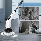 Electric Cleaning Brush Cordless Telescopic Handle Eight Attachments