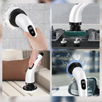 Electric Cleaning Brush Cordless Telescopic Handle Eight Attachments