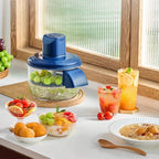 Electric Food Chopper USB Rechargeable 5 Stainless Steel Blades