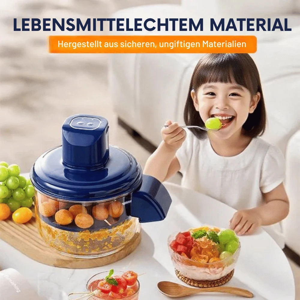 Electric Food Chopper USB Rechargeable 5 Stainless Steel Blades