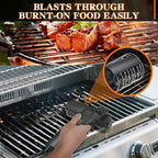 Electric Grill Brush Motorized Rotating Head Cordless Rechargeable