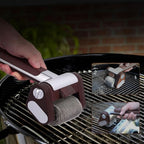 Electric Grill Brush Stainless Steel Roller Powered Cleaning