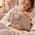 Electric Hot Water Bottle Plush Fast Heating & Auto Shut-Off