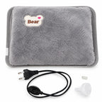 Electric Hot Water Bottle Plush Fast Heating & Auto Shut-Off