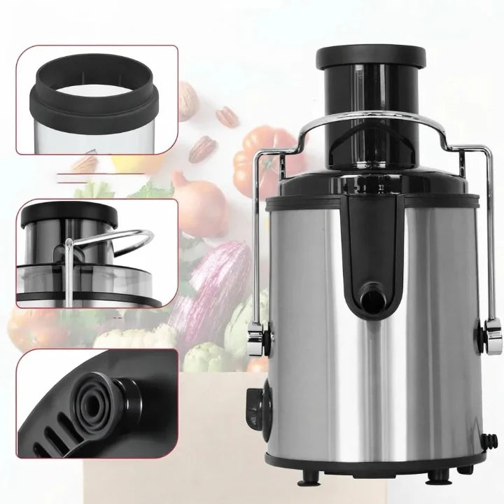 Electric Juicer 304 Stainless Steel Sieve Large Feed Chute