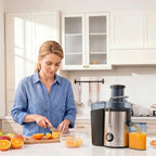 Electric Juicer 304 Stainless Steel Sieve Large Feed Chute