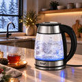 Electric Kettle Borosilicate Glass 2 L Auto Shutoff