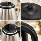 Electric Kettle Fast-Boil Stainless Steel 2 Liter