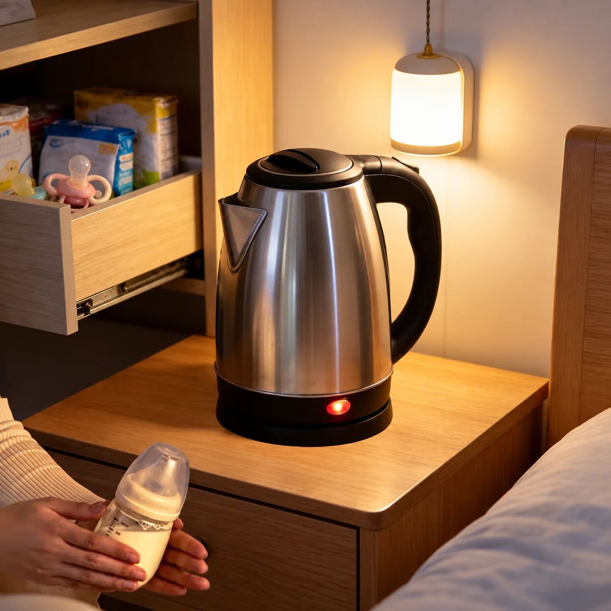 Electric Kettle Fast-Boil Stainless Steel 2 Liter