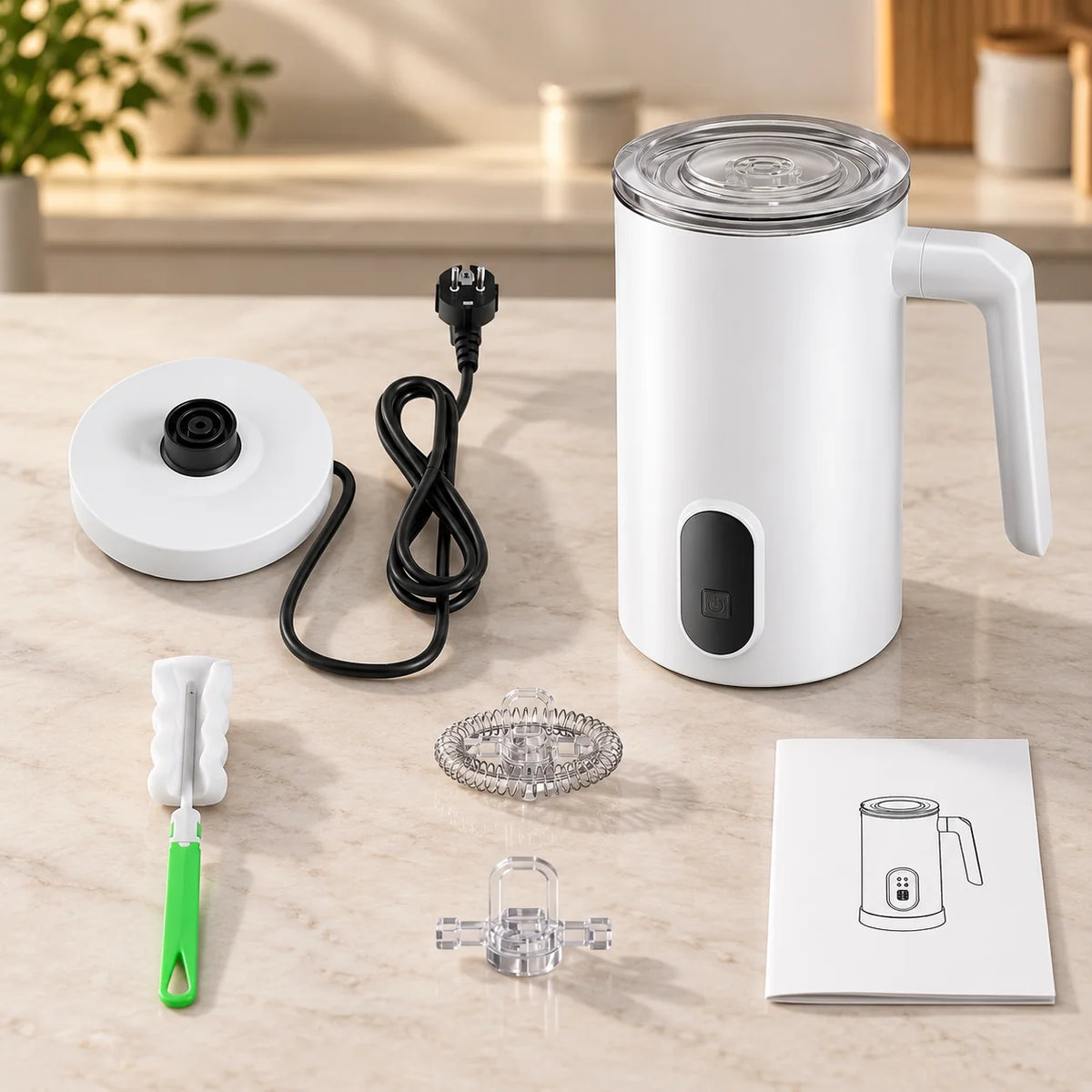 Electric Kettle Temperature Control & Digital Display 350ml Pleated