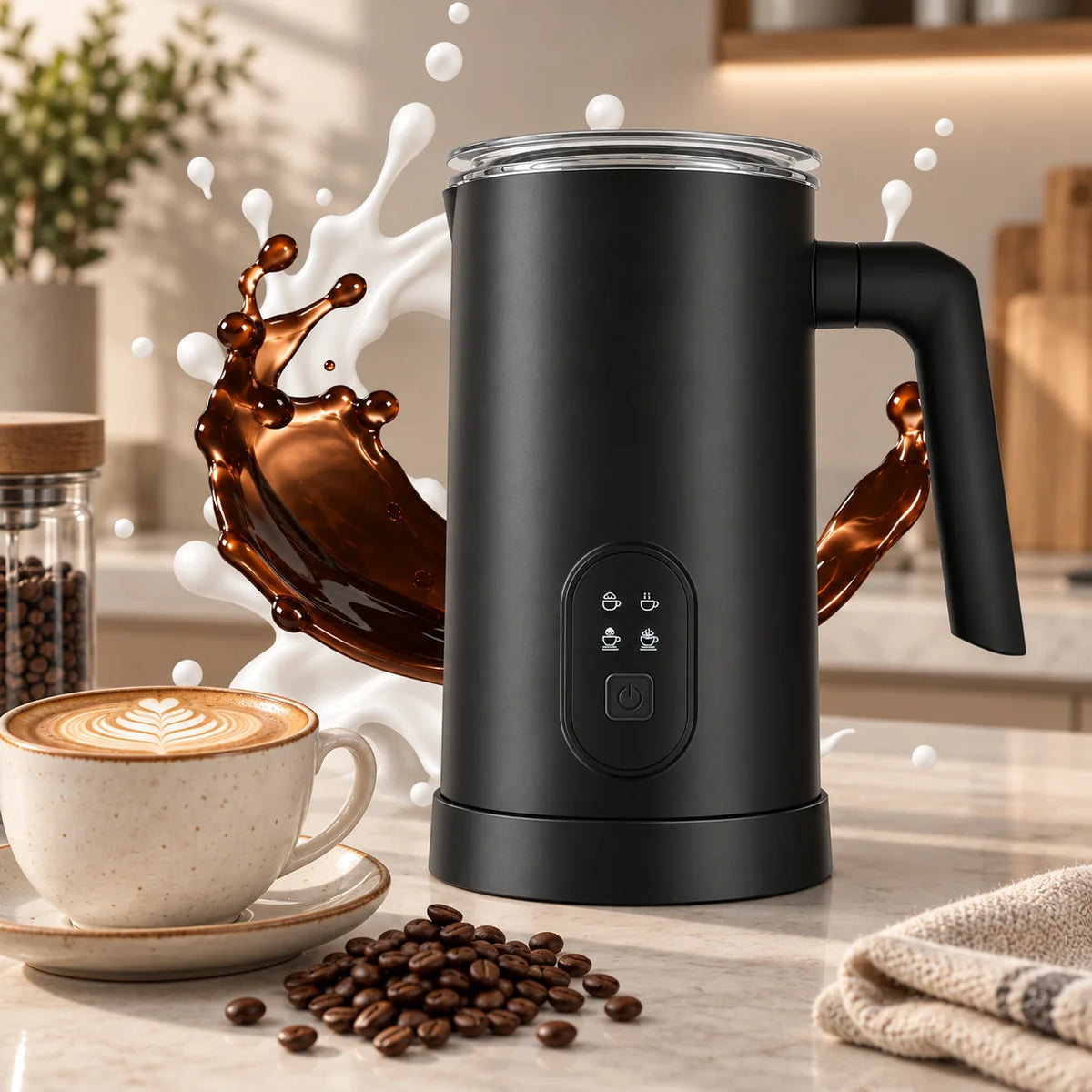 Electric Kettle Temperature Control & Digital Display 350ml Pleated