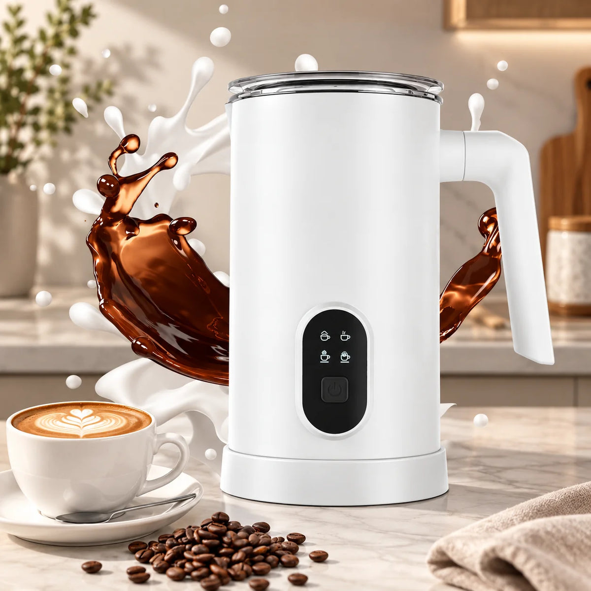 Electric Kettle Temperature Control & Digital Display 350ml Pleated
