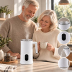 Electric Kettle Temperature Control & Digital Display 350ml Pleated