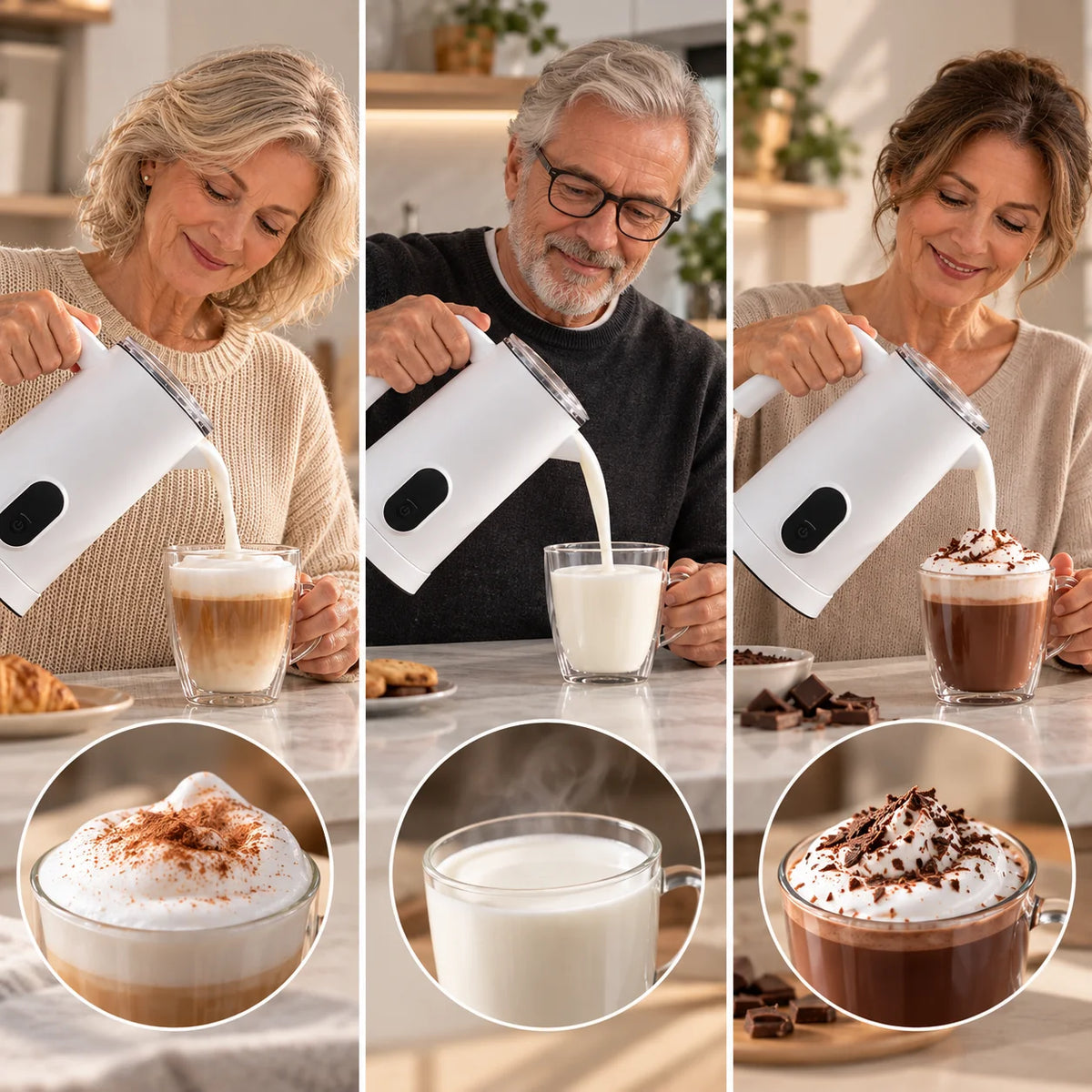 Electric Kettle Temperature Control & Digital Display 350ml Pleated