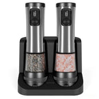 Electric Salt And Pepper Grinder Set Rechargeable Adjustable Grind Settings