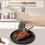 Electric Salt And Pepper Grinder Set Rechargeable Adjustable Grind Settings