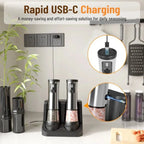Electric Salt And Pepper Grinder Set Rechargeable Adjustable Grind Settings
