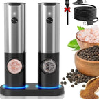 Electric Salt And Pepper Grinder Set USB-C Rechargeable Five Grind Settings