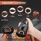 Electric Salt And Pepper Grinder Set USB-C Rechargeable Five Grind Settings