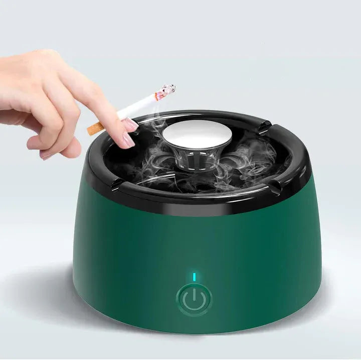 Electric Smokeless Ashtray Activated Carbon Filter Rechargeable