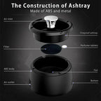 Electric Smokeless Ashtray Activated Carbon Filter Rechargeable