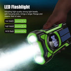Emergency Radio & Power Bank Solar Hand Crank 5000mAh